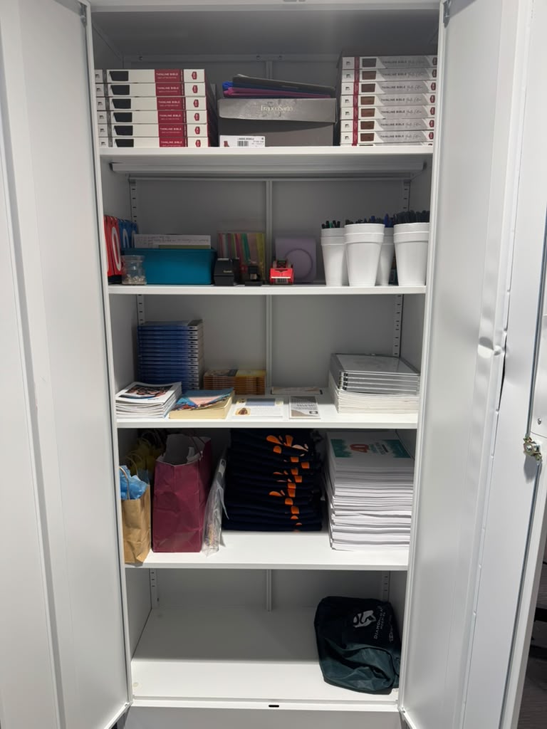 Filing cabinet after organizing